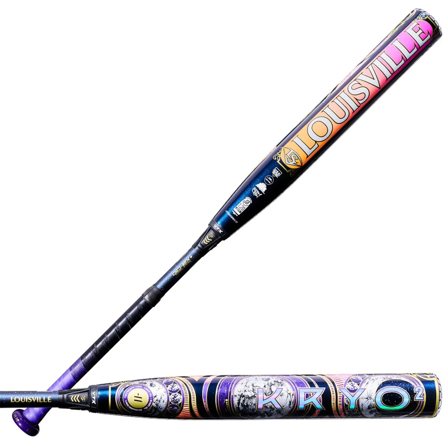 Louisville Slugger 2027 Kryo2 Empress (-11) Fastpitch Bat WL2700301 - Blue Purple