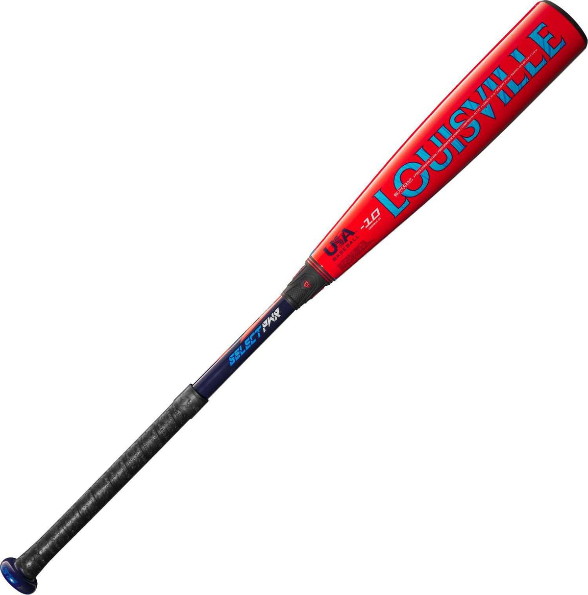 Louisville Slugger 2024 Select PWR USA Approved -10 Bat WBL2818010 - Black Orange - HIT a Double - 4