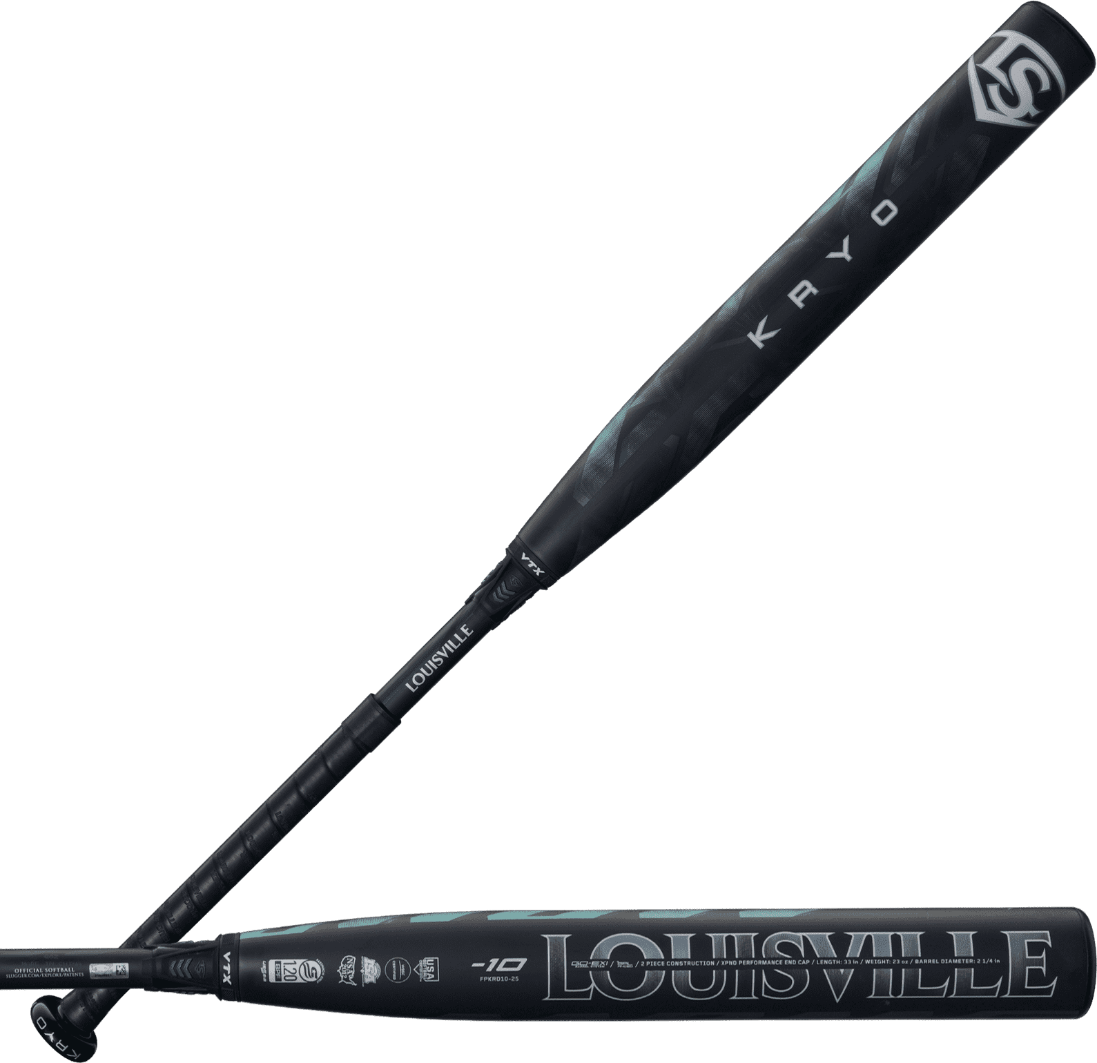 Louisville Slugger 2025 Kryo (-10) Fastpitch Bat - Dark Gray
