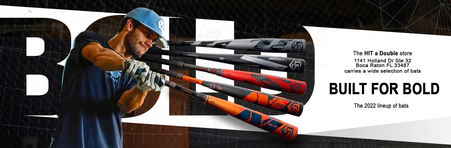 Louisville Slugger new 2022 bats available at HIT a Double store