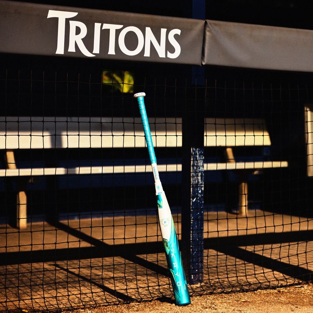 Louisville Slugger 2026 Kryo (-10) Fastpitch Bat WBL4135010 - Teal White - HIT a Double - 13