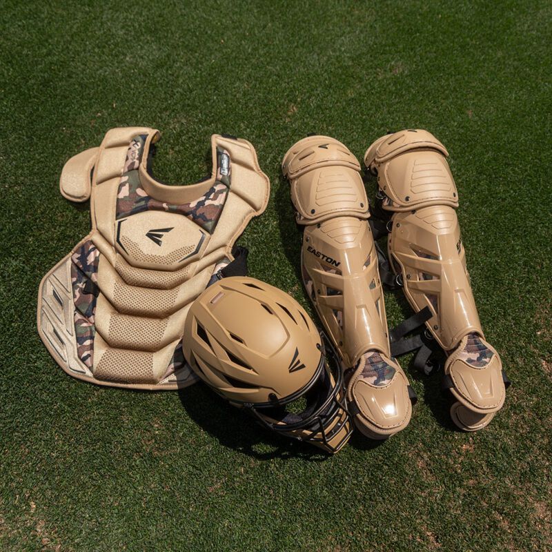 Easton MAV X Adult Catcher's Gear Set MAVXKITL - Tan Army Camo