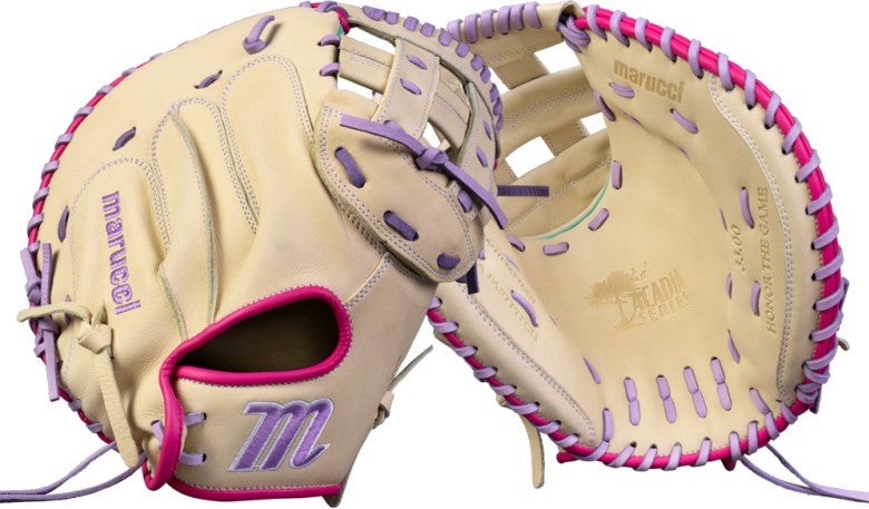 Marucci Acadia Fastpitch 230C2FP 33.00" Catcher's Mitt MFG4ACFP230C2 - Camel Light Purple