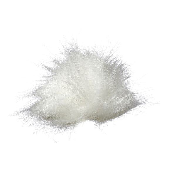 J. America 5010JA Swapable Beanie Pom Pom - White