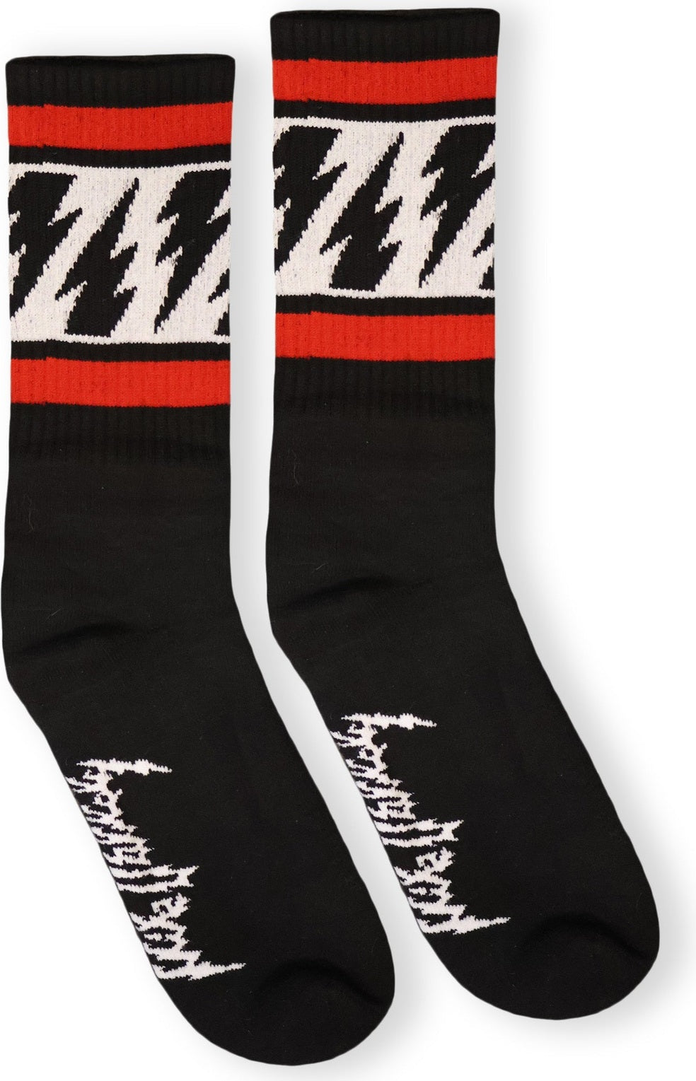 SOCCO x Mike Vallely Lightning Bolt Socks - Black