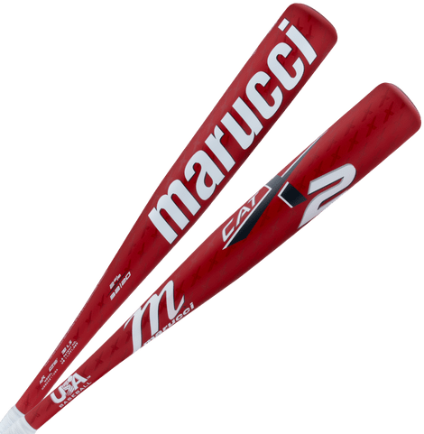 Marucci CATX2 -11 USA Approved 2 5/8" Barrel Bat - White Red - HIT a Double - 1