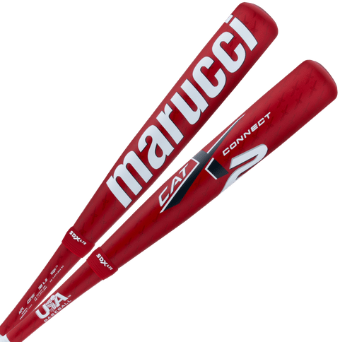 Marucci CATX2 Connect -11 USA Approved 2 5/8" Barrel Bat - White Red - HIT a Double - 1