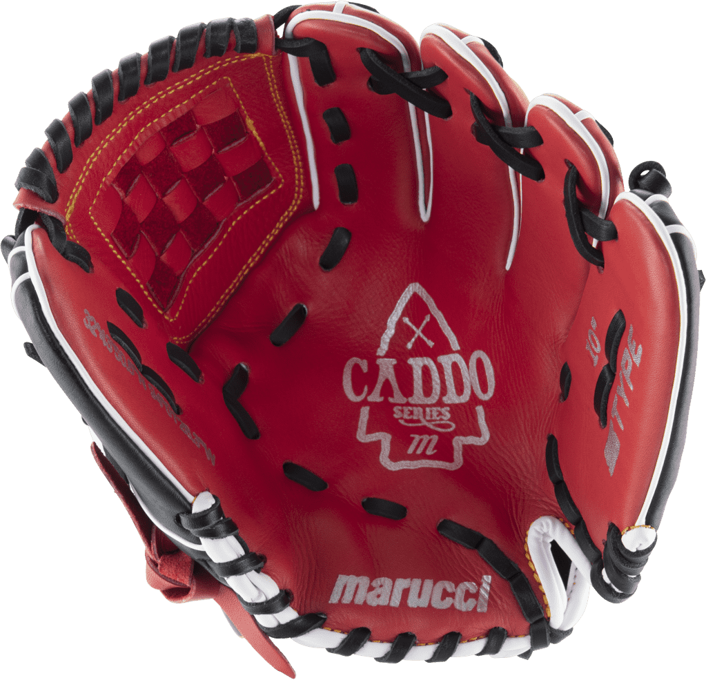 Marucci Caddo V2 Youth 10.00" Utility Glove MFG2CD1000 - Red Black - HIT a Double - 1