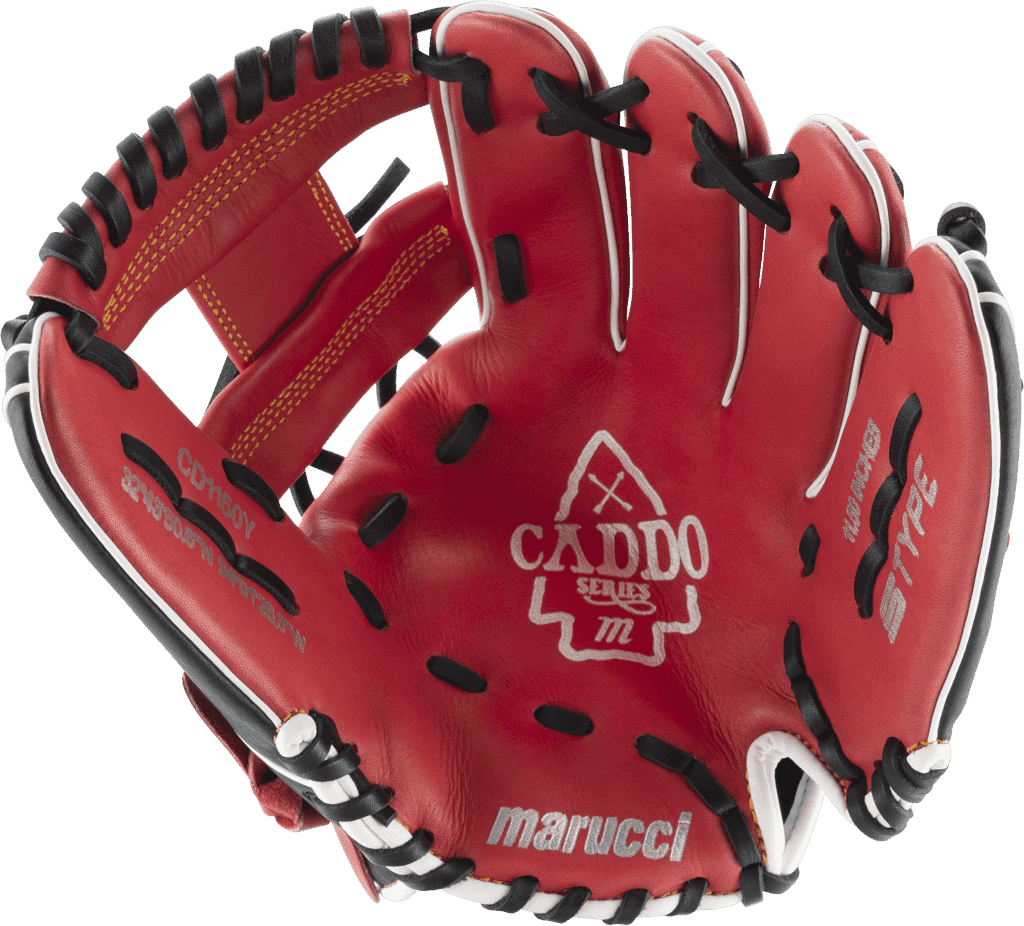 Marucci Caddo V2 Youth 11.50" Utility Glove MFG2CD1150 - Red Black - HIT a Double - 1
