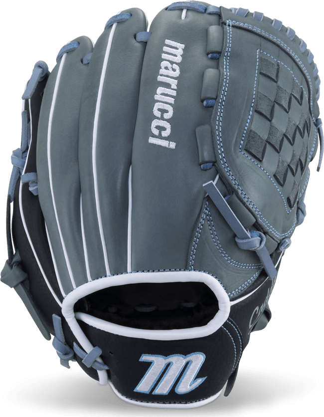 Marucci Caddo Youth Fastpitch 11.50" Utility Glove MFGCDFP1150 - Gray Black - HIT a Double - 1