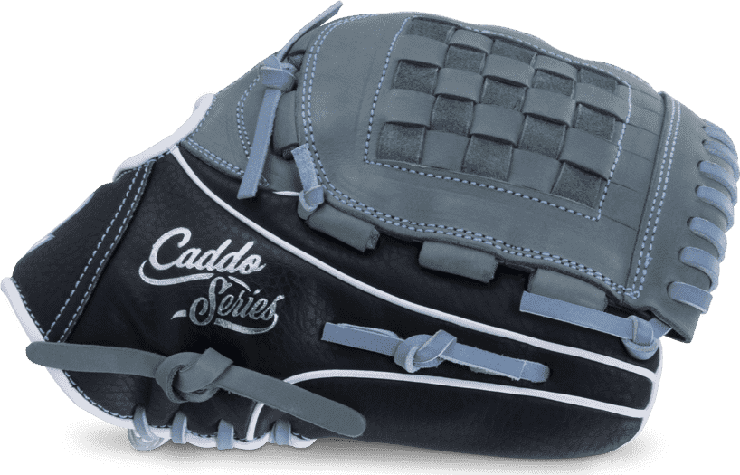 Marucci Caddo Youth Fastpitch 11.50&quot; Utility Glove MFGCDFP1150 - Gray Black - HIT a Double - 3