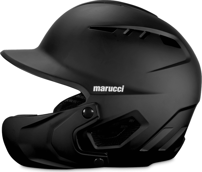 Marucci DuraVent Helmet with Jaw Guard - Black - HIT a Double - 1