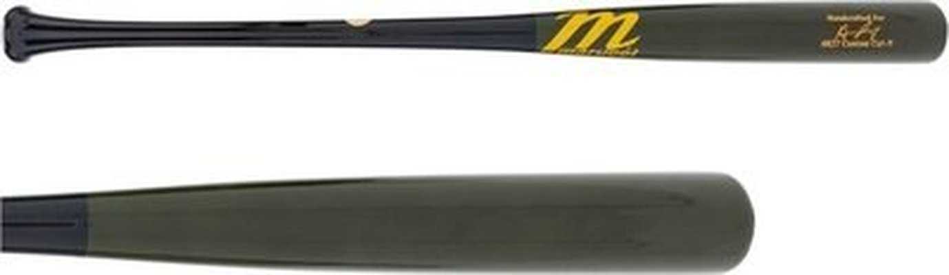 Marucci Pro Exclusive RILEY27 Maple Wood Bat MVE4RILEY27-BK/SG - Black Swamp Green - HIT a Double - 1