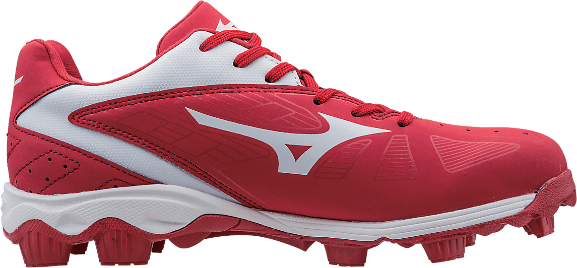 Mizuno 9-Spike Advanced Franchise 8 Low - Red White
