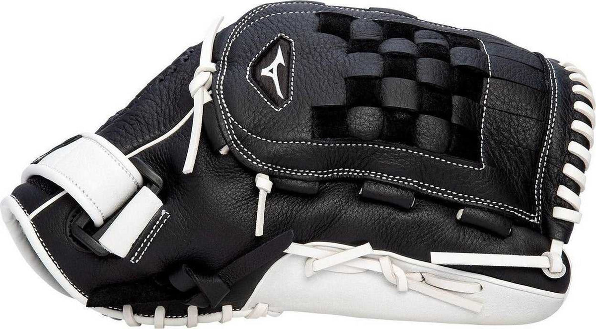 Mizuno Franchise Series Fastpitch Softball Glove 13.00&quot; - Black White - HIT a Double - 3