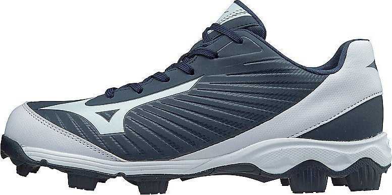 Mizuno Men's 9-Spike Advanced Franchise 9 Low Molded Cleats - Navy White
