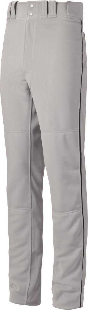 Mizuno Premier Pro Piped Adult Baseball Pants - Gray (Grey) Black