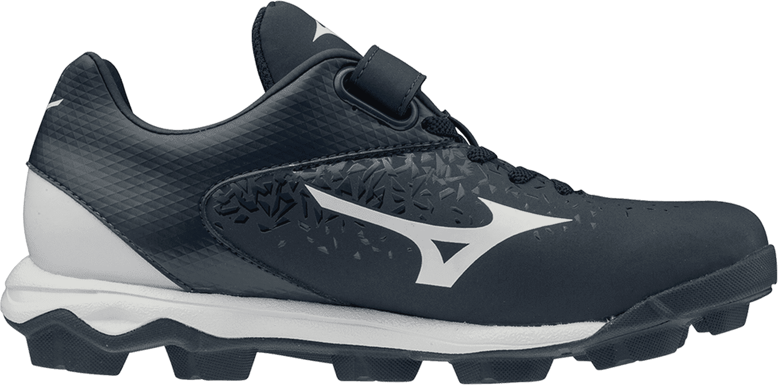 Mizuno Youth Select Nine JR Low Molded Cleats - Navy White - HIT a Double