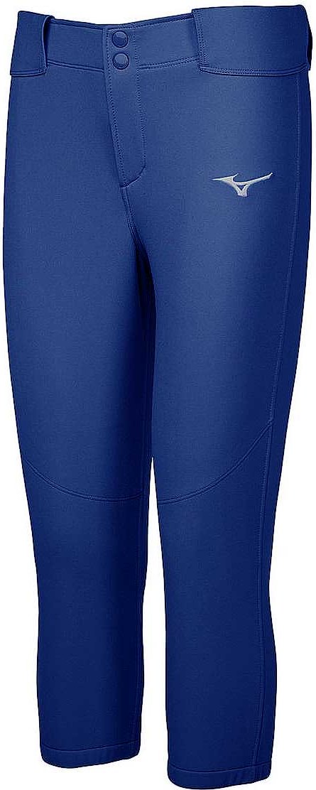 Mizuno Girl's Belted Stretch Softball Pant - Navy