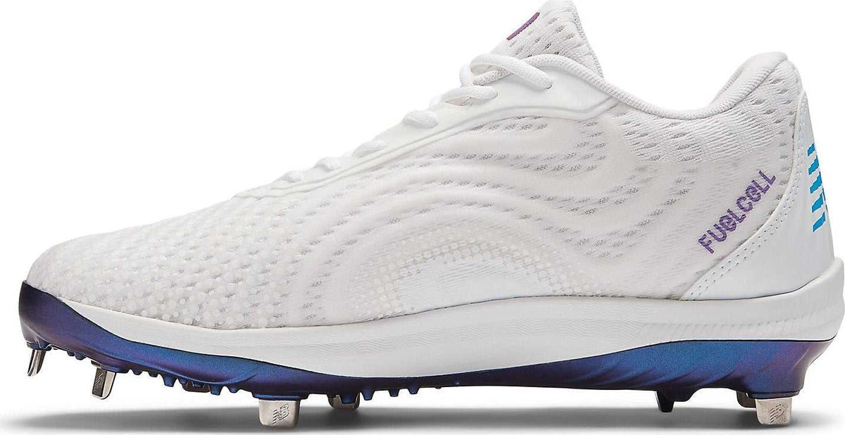 New Balance FuelCell L4040v7 Unity of Sport Low Cut Metal Cleat - White Dusted Grape Water Cress - HIT a Double - 3