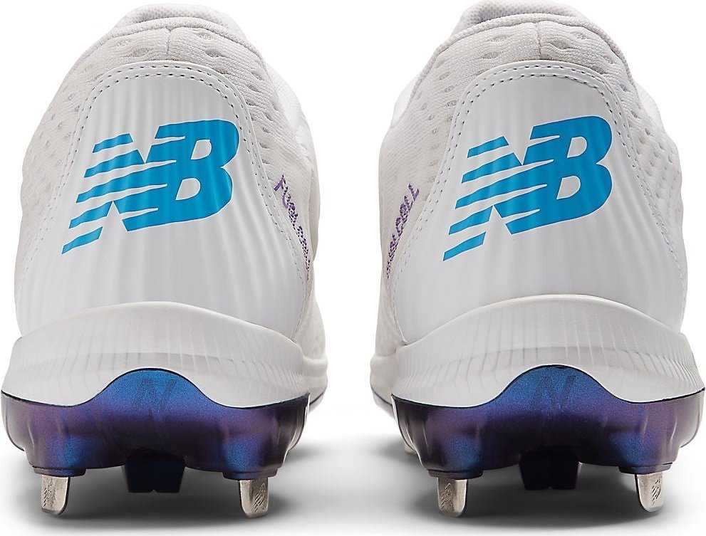 New Balance FuelCell L4040v7 Unity of Sport Low Cut Metal Cleat - White Dusted Grape Water Cress - HIT a Double - 6