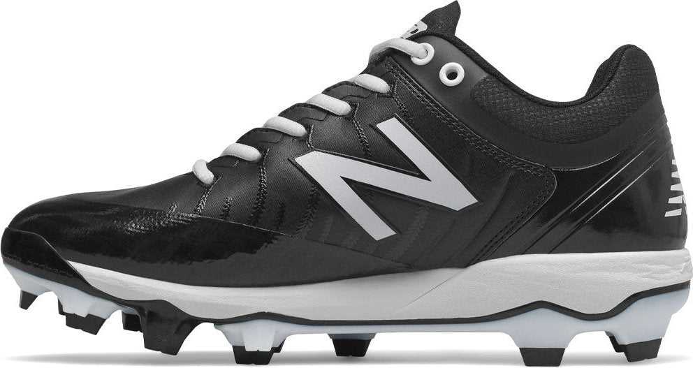 New Balance PL4040v5 Molded Cleats Low-Cut - Black White - HIT a Double