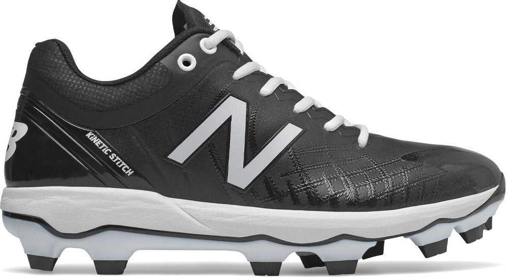 New Balance PL4040v5 Molded Cleats Low-Cut - Black White - HIT a Double