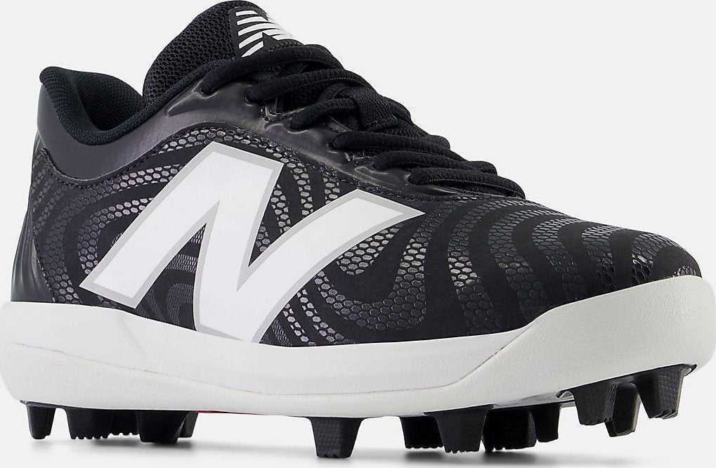 New Balance Youth J4040v7 Low Rubber Molded Cleat - Black - HIT a Double - 2