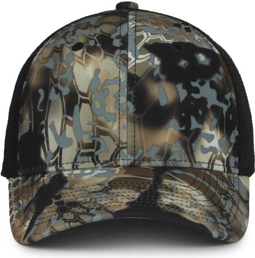 Oc Sports Pfc-150m Adjustable Mesh Back Cap - Kryptek Obskura Skyfall Black - Osfm