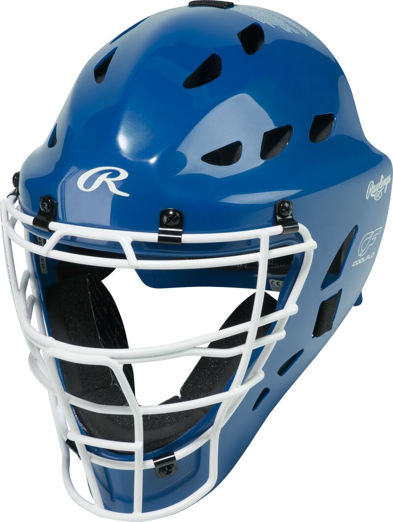 Rawlings Players 3 Series Tee Ball Baseball Catchers Gear Set - Royal White - HIT a Double - 2