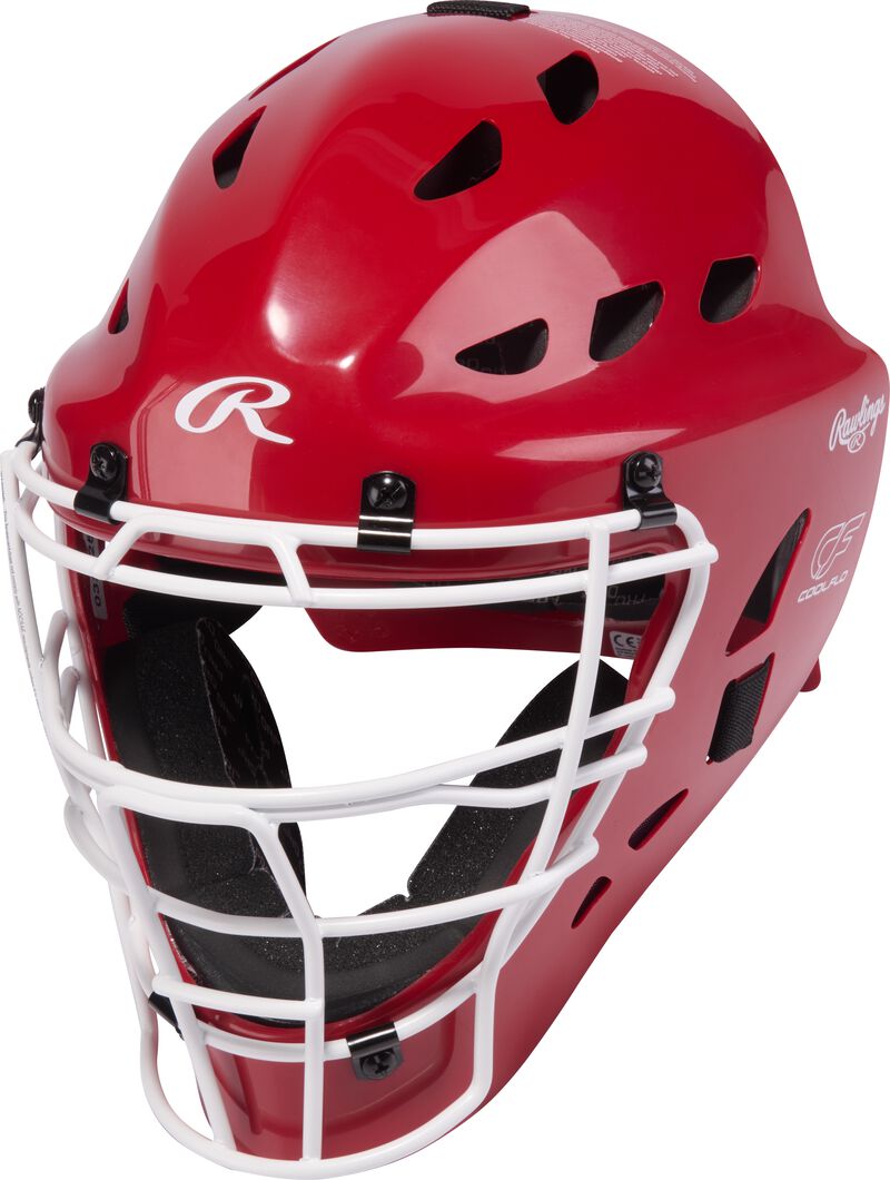 Rawlings Players 3 Series Junior Baseball Catchers Gear Set - Scarlet White - HIT a Double - 2