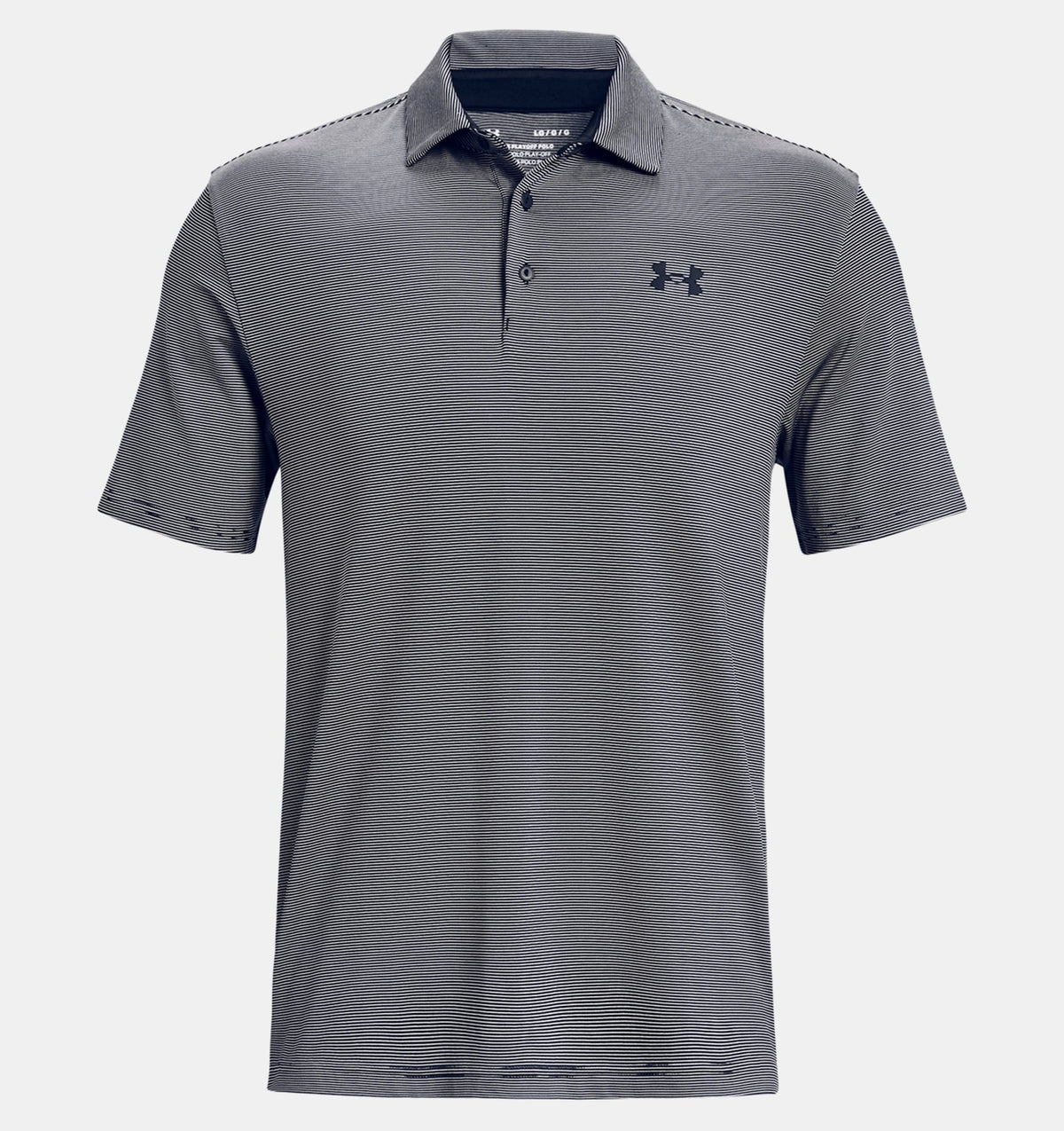 Under Armour 1378676 Men's Playoff 3.0 Stripe Polo - Midnight Navy  White