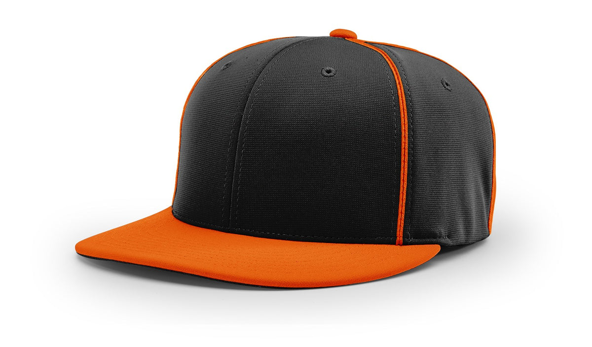Richardson PTS20 Pulse R-Flex Caps with Piping - Black Orange front