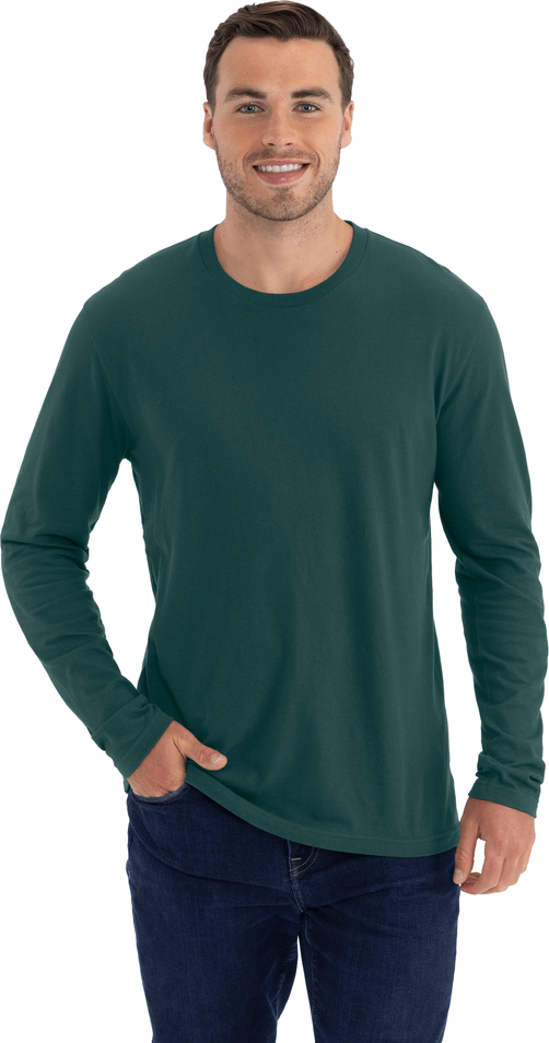 Next Level 3601 Cotton Long Sleeve T-Shirt - Forest Green
