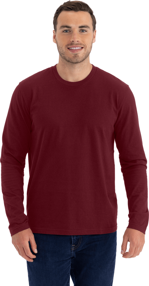 Next Level 3601 Cotton Long Sleeve T-Shirt - Maroon
