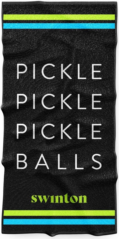 Pickleball Sports Towel Black