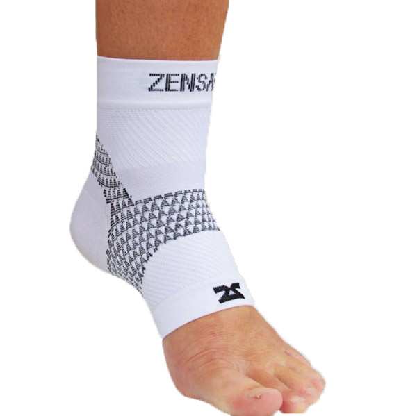 Zensah Plantar Fasciitis Sleeve (1x) White