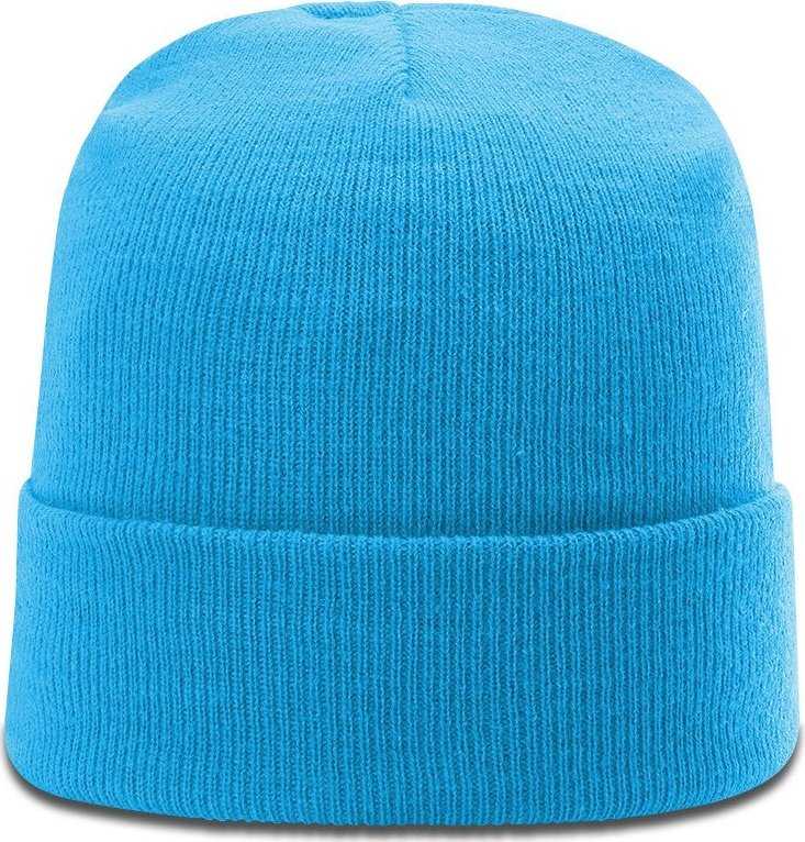 Richardson R18 Solid Beanie with Cuff - Neon Blue - HIT a Double - 1