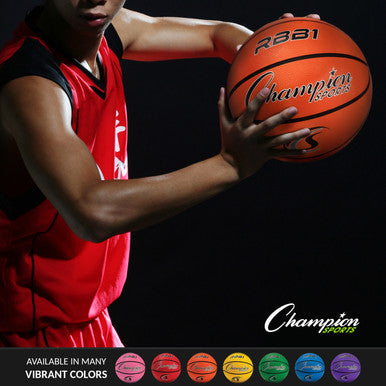 Champion Sports RBB1 Size 7 Rubber Basketball - Ea