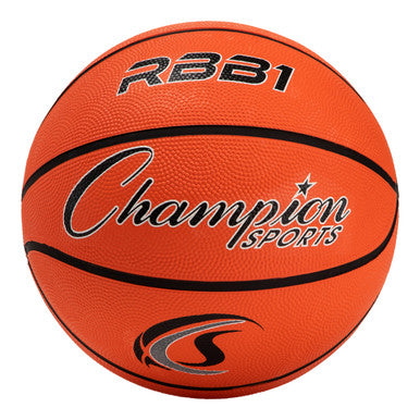 Champion Sports RBB1 Size 7 Rubber Basketball - Ea