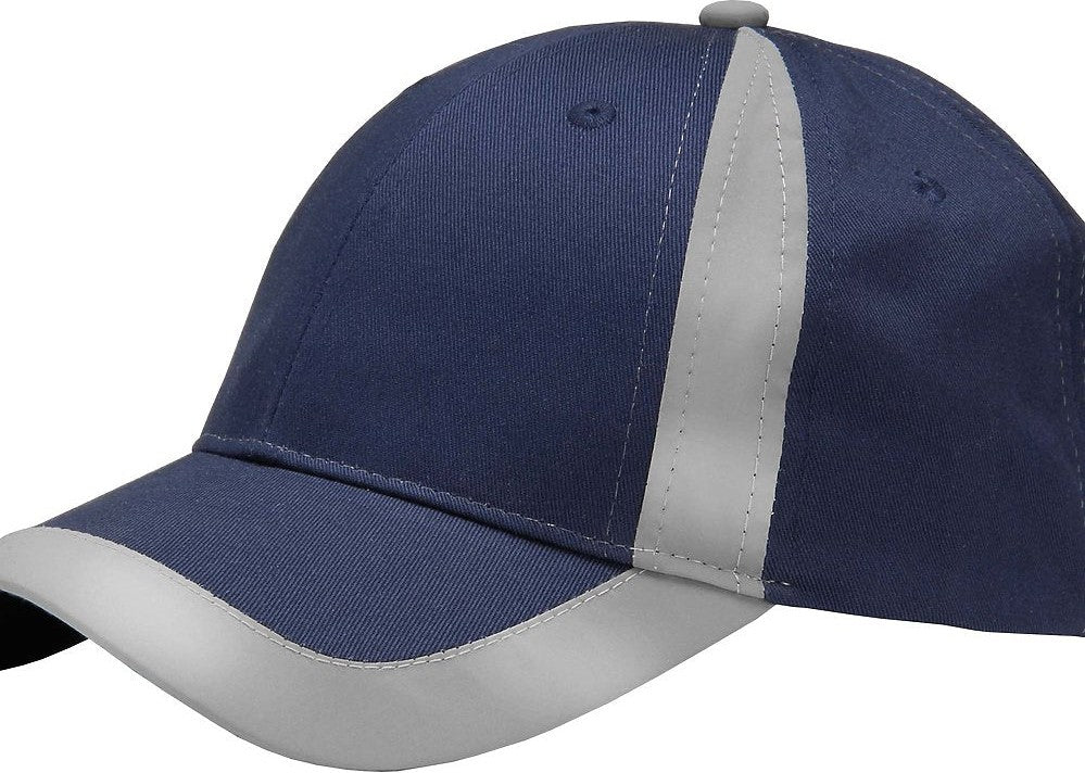 Adams Headwear RF102 Reflector High-Visibility Constructed Cap - Navy
