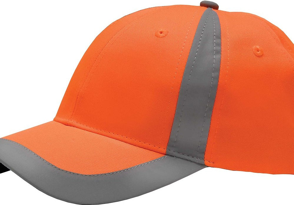 Adams Headwear RF102 Reflector High-Visibility Constructed Cap - Orange