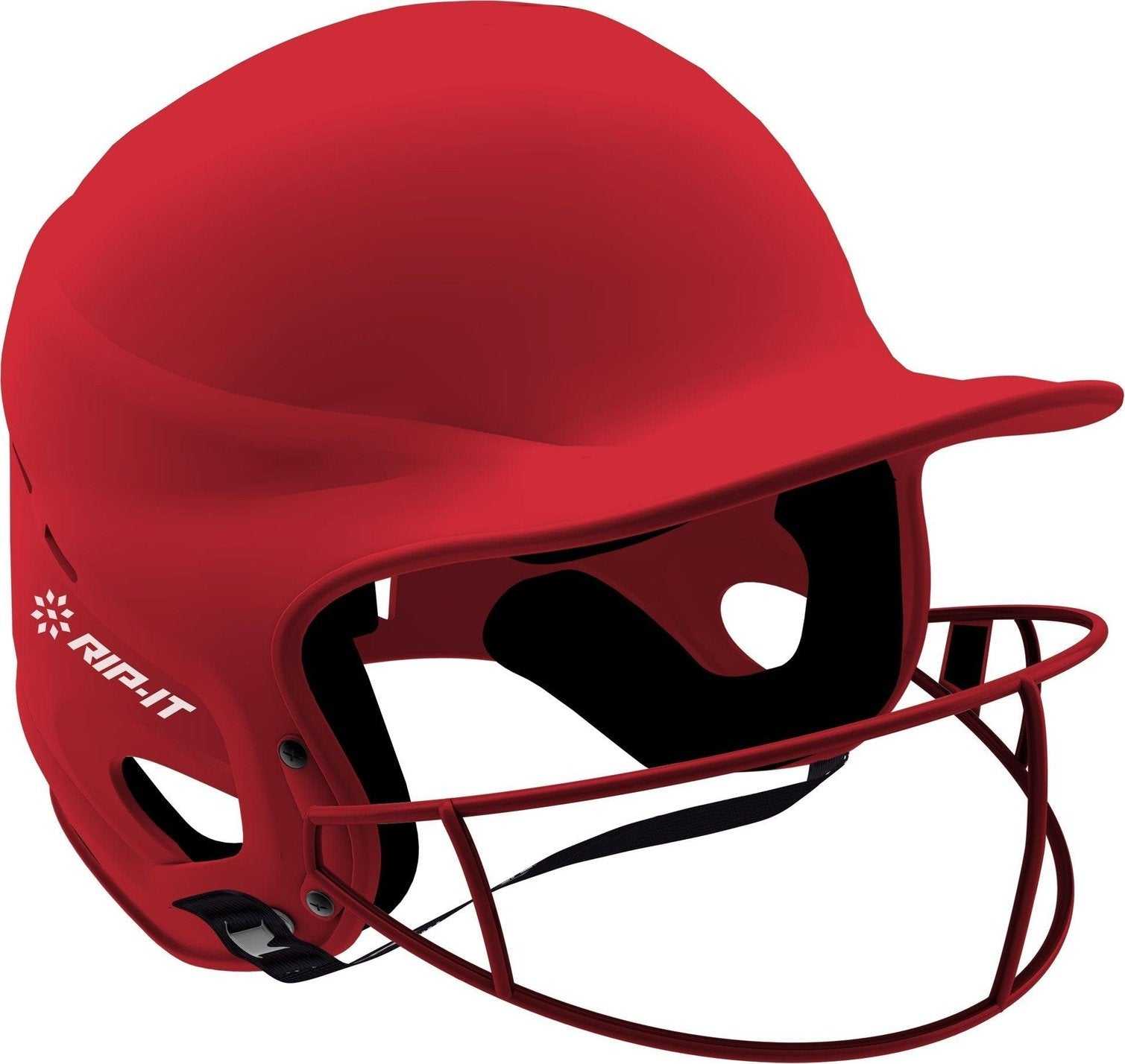 Rip-it Vision Pro Matte Softball Batting Helmet - Scarlet