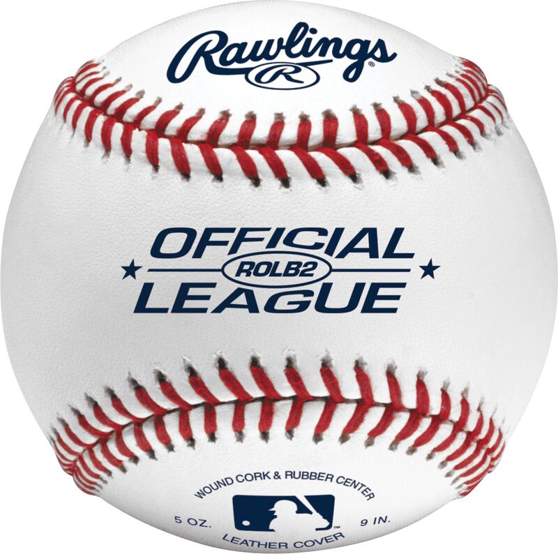 Rawlings Official League 12U Practice Baseballs ROLB2 - 1 Dozen - White