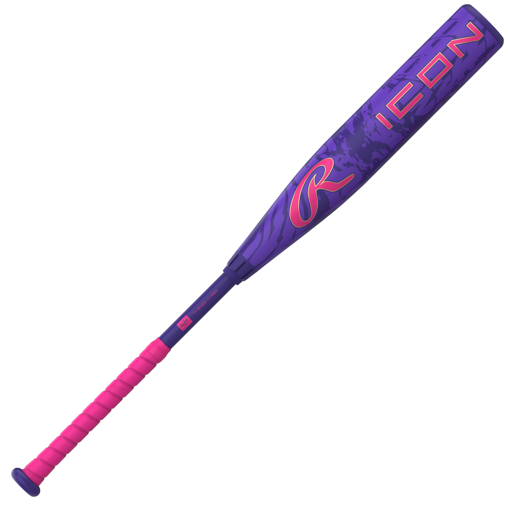 Rawlings 2027 Icon (-5) USSSA Bat RUT7I5-32 - Purple Pink-Hot