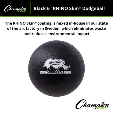 Champion Sports RXD6 6&quot; Rhino Skin Low Bounce Dodgeball - Ea
