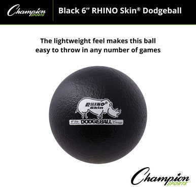 Champion Sports RXD6 6&quot; Rhino Skin Low Bounce Dodgeball - Ea