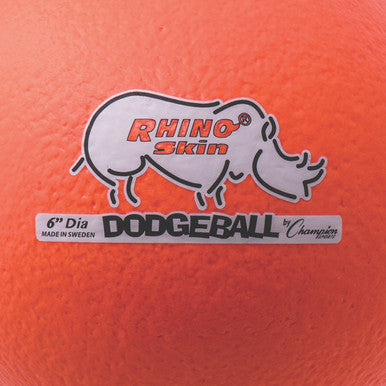 Champion Sports RXD6 6&quot; Rhino Skin Low Bounce Dodgeball - Ea