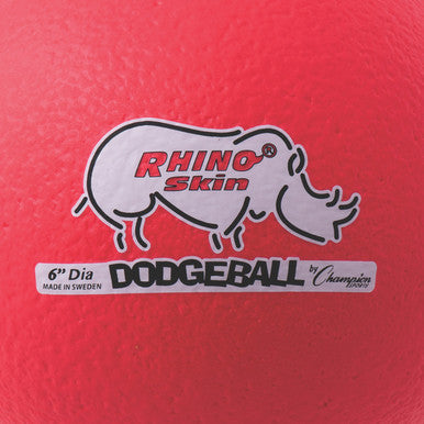 Champion Sports RXD6 6&quot; Rhino Skin Low Bounce Dodgeball - Ea