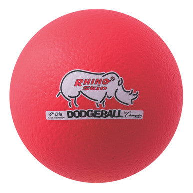 Champion Sports RXD6 6&quot; Rhino Skin Low Bounce Dodgeball - Ea